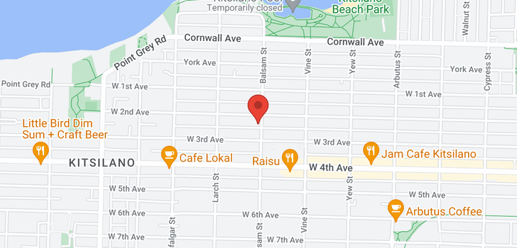map of 304 2405 W 2ND AVENUE